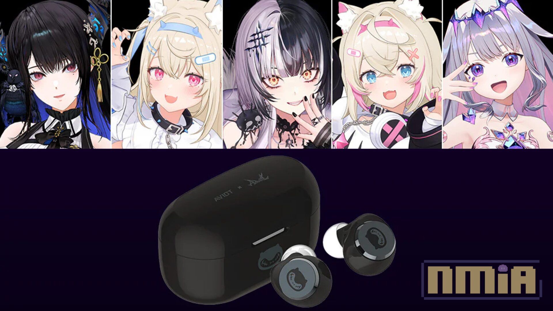 AVIOT hololive 降臨組主題無線耳機上市，讓你隨時聽見 Bau Bau 提醒你電量不足！