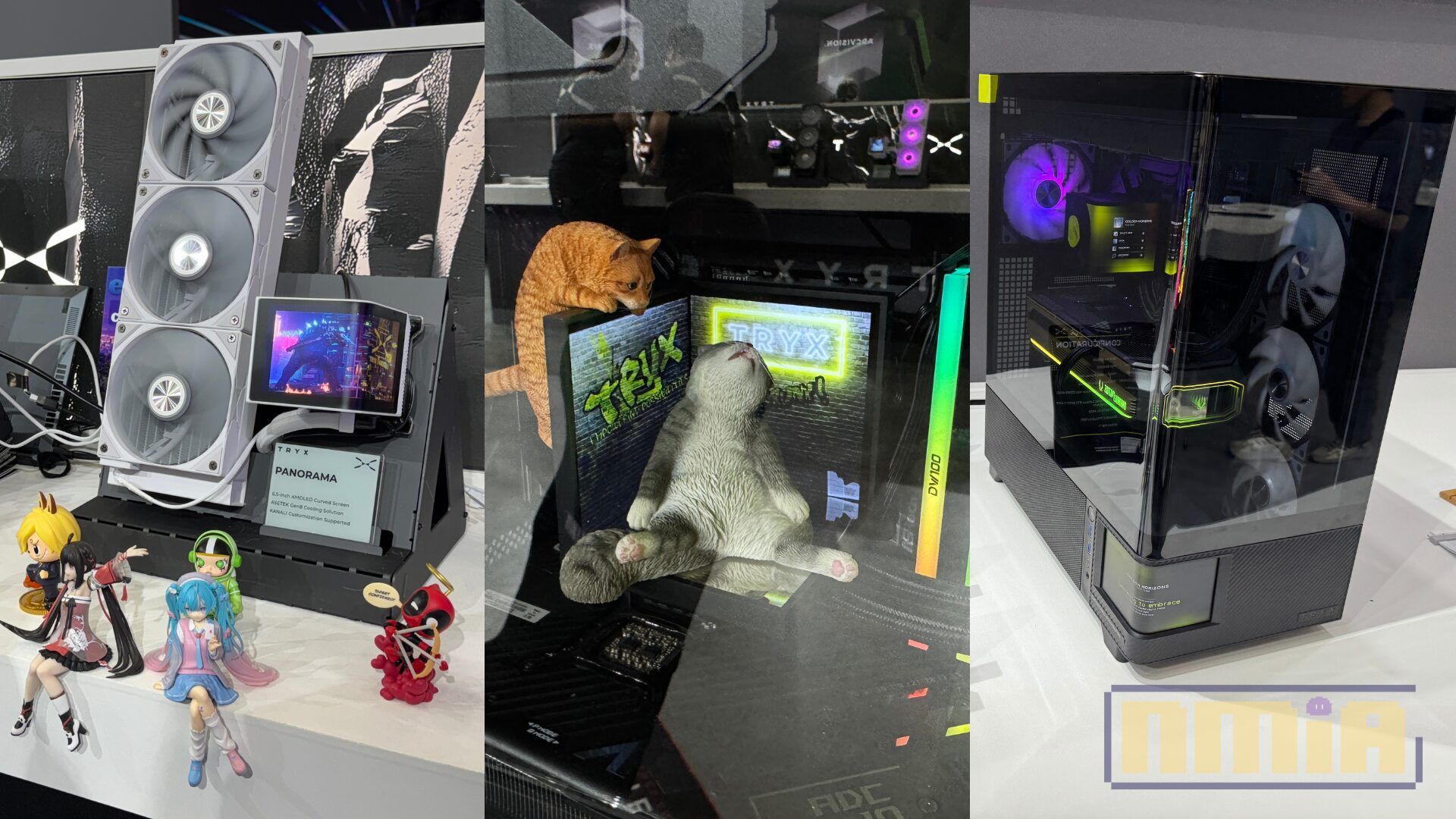【COMPUTEX 2025】TRYX 展出全新水冷、風冷與機箱新品，舞台風水冷以及 L 型曲面螢幕機箱等搶眼亮相
